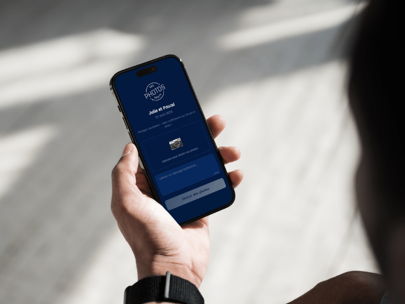 Code QR pour partager des photos